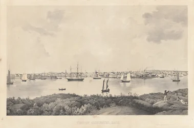 Vista de Gloucester, Massachusetts.