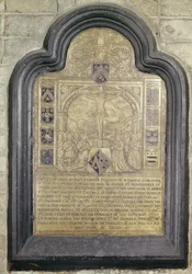 Epitáfio de François van Wychhuus, final do século XVI (latão)