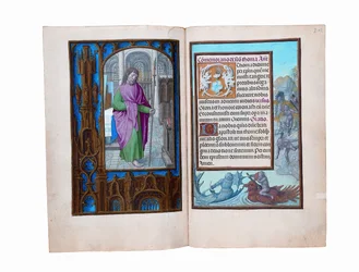 Fólios do Livro de Horas de Rothschild, Ghent ou Bruges, c.1505