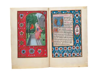 Fólios do Livro de Horas de Rothschild, Ghent ou Bruges, c.1505