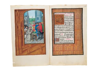 Fólios do Livro de Horas de Rothschild, Ghent ou Bruges, c.1505