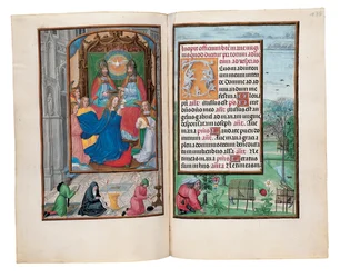Fólios do Livro de Horas de Rothschild, Ghent ou Bruges, c.1505