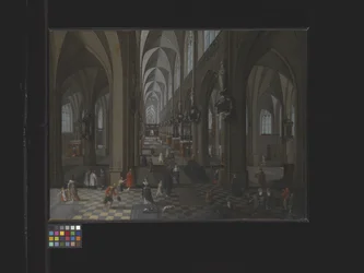 Interior da Catedral de Antuérpia (óleo sobre tela)