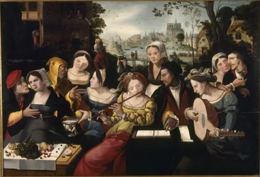 O filho pródigo entre as cortesãs, ca. 1530 (óleo sobre madeira)