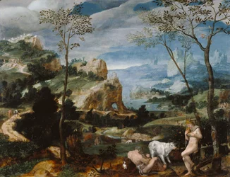 Paisagem com Mercúrio e Argus, c.1570