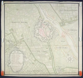 Mapa do Sas de Gant e arredores, 1759