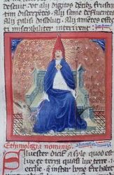 Sra. Gen 1111 Página da Legenda Aurea, Bruges, c.1400-10