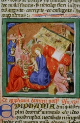 Sra. Gen 1111 Página da Legenda Aurea, Bruges, c.1400-10