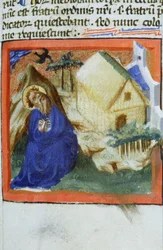 Sra. Gen 1111 Página da Legenda Aurea, Bruges, c.1400-10