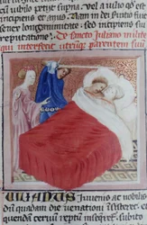 Sra. Gen 1111 Página da Legenda Aurea, Bruges, c.1400-10