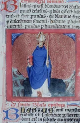 Sra. Gen 1111 Página da Legenda Aurea, Bruges, c.1400-10