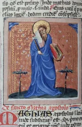 Sra. Gen 1111 Página da Legenda Aurea, Bruges, c.1400-10