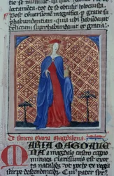 Sra. Gen 1111 Página da Legenda Aurea, Bruges, c.1400-10