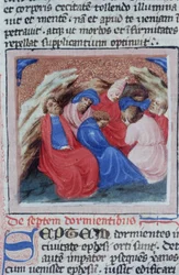 Sra. Gen 1111 Página da Legenda Aurea, Bruges, c.1400-10