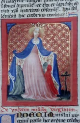 Sra. Gen 1111 Página da Legenda Aurea, Bruges, c.1400-10