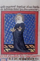 Sra. Gen 1111 Página da Legenda Aurea, Bruges, c.1400-10