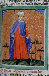 Sra. Gen 1111 Página da Legenda Aurea, Bruges, c.1400-10