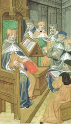 Sra. Hunter 9 f.39r Palestra no salão, de De Medina Fen I. II, de Avicena (980-1037)