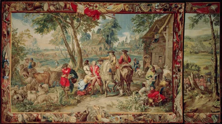 Pillage, da série The Military Science, Workshop de Judocus de Vos, c.1715-24