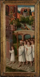 Cenas da Lenda da Santa Cruz (óleo sobre painel)