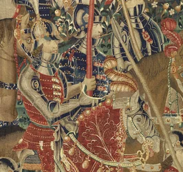 Tapeçaria mostrando as Conquistas do rei Alfonso V de Portugal