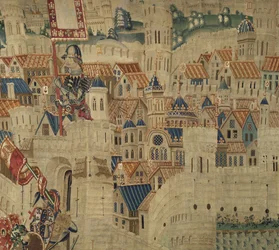 Tapeçaria mostrando as Conquistas do rei Alfonso V de Portugal