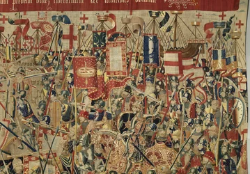 Tapeçaria mostrando as Conquistas do rei Alfonso V de Portugal