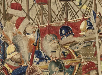 Tapeçaria mostrando as Conquistas do rei Alfonso V de Portugal