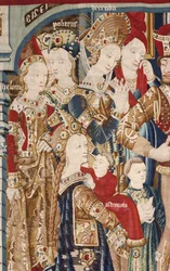 A Guerra de Tróia: Tenda de Aquiles. cerca de 1470 (tapeçaria)