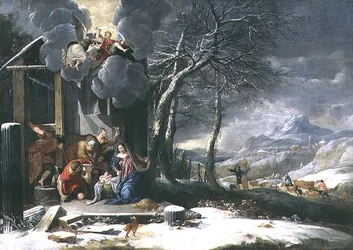 Paisagem de Inverno com Natividade (óleo sobre tela)