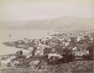 Beirute. Visto do American College, ca. 1870.