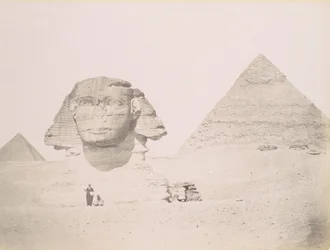 Pyramides et le Sphinx, 1860s-70s, impresso ca. 1870.