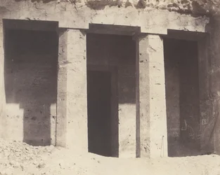Béni-Haçan, Arquitetura Hipógea - Tumba de Amonei, 1851-52, impresso em 1853-54.