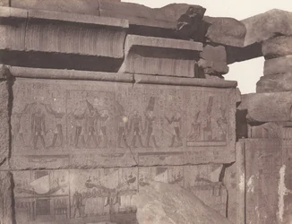 Karnak Tebas, Palácio - Construção de Granito - Decoração Esculpida..., 1851-52, impresso 1853-54.