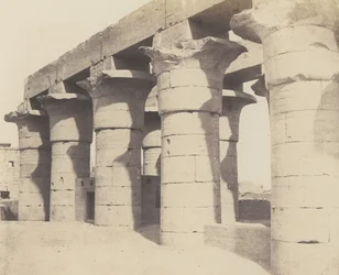 Louksor Thèbes. Construção Centrale - Grande Colunata, 1851-52, impresso 1853-54.