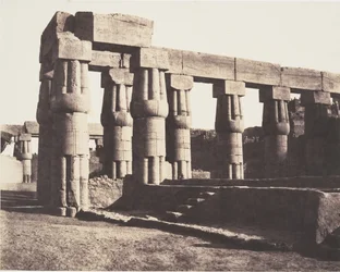 Louksor Tebas, Construção posterior - Galerias - Paralelos, 1851-52.