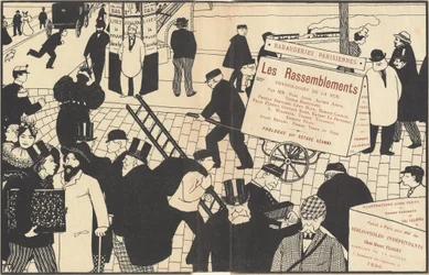 Capa do livro para Les Rassemblements, 1896.