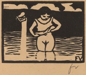 Rapariga a levantar a camisa, 1893.