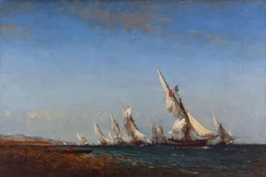 Regresso dos pescadores a Martigues, 2ª metade do século XIX (óleo sobre tela)