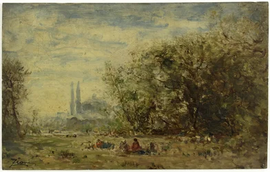 As águas doces da Ásia, perto de Constantinopla, entre 1880 e 1890 (óleo sobre madeira)