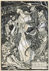 Ilustração para "Poemas de Christina Rossetti" (lápis e tinta sobre papel)