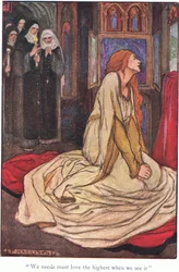 "Temos de ver o melhor quando o vemos" (Guinevere) (litografia a cores)
