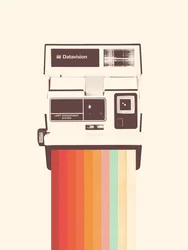 Instant Camera Rainbow, 2019 (digital)