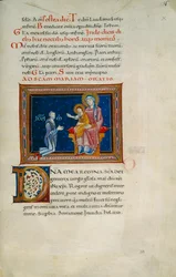 Madonna no seu trono com a Criança e doador (Cod. Plutão XVII.3, c. 155)