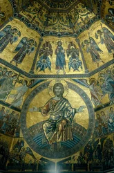 Mosaico no teto abobadado de St Johns Baptistry, Florença (mosaico)
