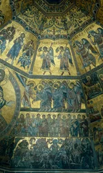 Mosaico no teto abobadado de St Johns Baptistry, Florença (mosaico)