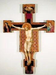 Crucifixo Pintado, c.1325-35 (têmpera no painel)