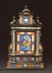 Retábulo Portátil, com a Natividade, Florentino (pietra dura)