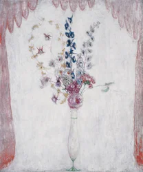 Delphinums and Columbine, c.1923 (óleo sobre tela)