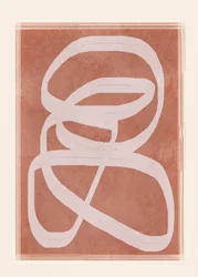 Laços abstratos em terracota